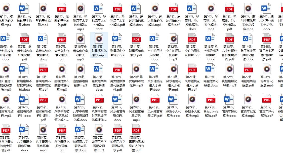 高德臣民间盲派八字化解（算命解灾化解）高清录音加配套文档插图