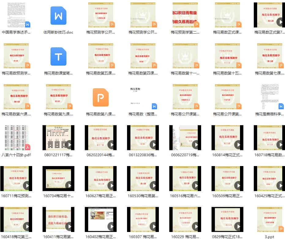 张瑞鹏梅花易数视频课程+讲义插图
