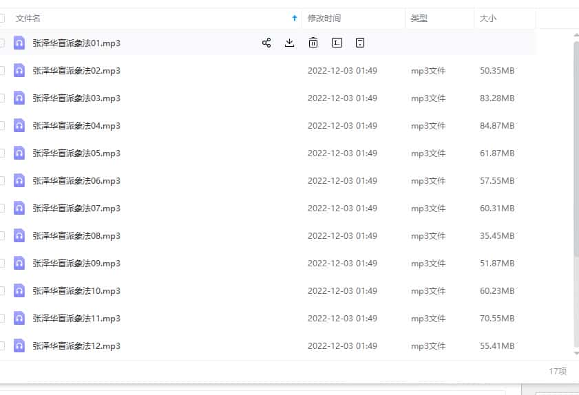 张泽华盲派命理  盲派象法17集录音合集插图