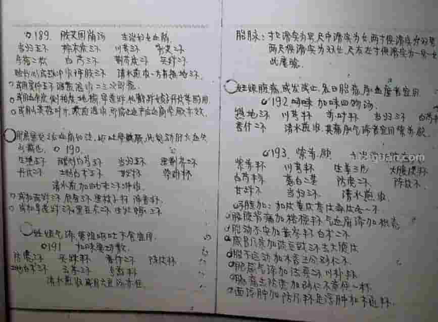 独家发布1960-1964年绝版手抄真实秘方偏方插图