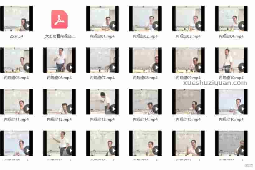 张翔内观经 张翔讲解太上老君内观经29集视频+文档插图1