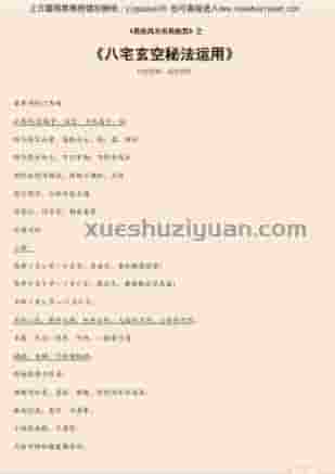 八宅玄空秘法运用插图