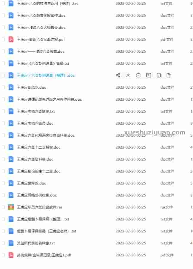 王虎应六爻资料全集百度盘合集下载插图1