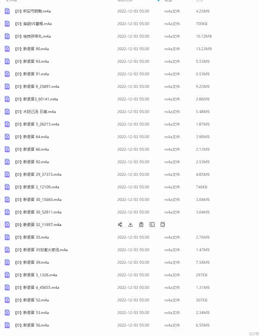  杨素珍+聂哓伟+林昌松+ 龚秋华+杨建涛 王翔 罗萍.等327中医方录音文件插图1