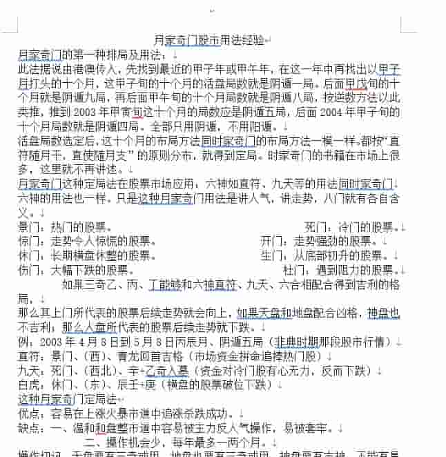 王建国奇门与股票+月家奇门股市用法经验插图 王建国奇门与股票+月家奇门股市用法经验插图