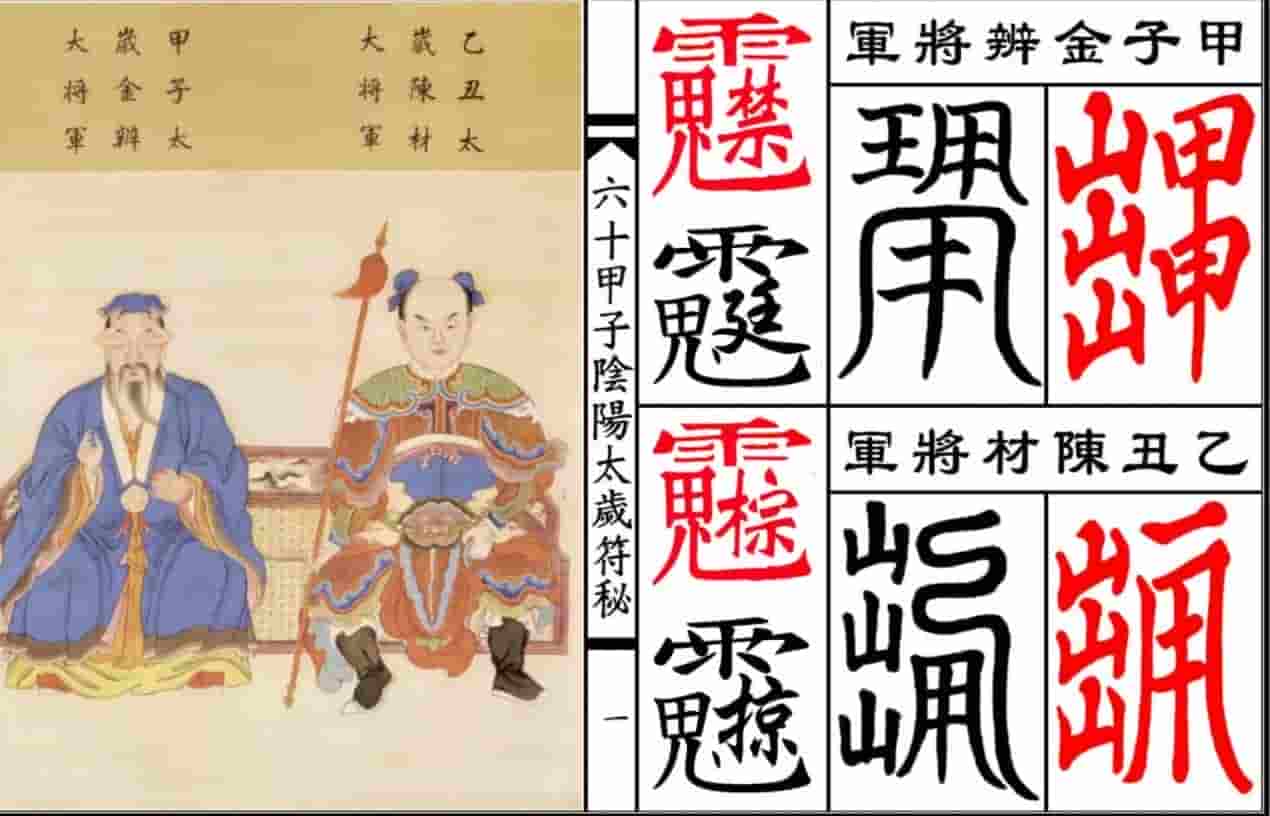 六十甲子太岁阴阳讳字符秘插图