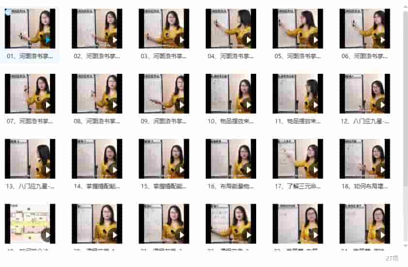 环境能量学 课程视频27集，不错的居家风水课程，包含多种风水理论插图1