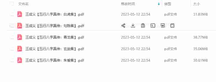 王成义 五行八字真传集五本一套高清电子版书籍插图1