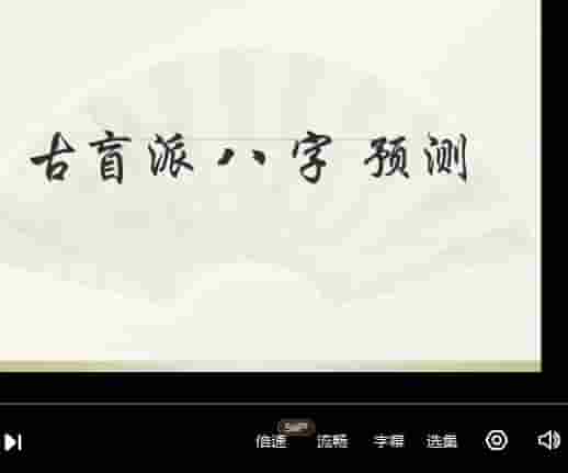 子非老师讲解苏氏苏国圣盲派八字系列 盲派《技法篇》20集插图
