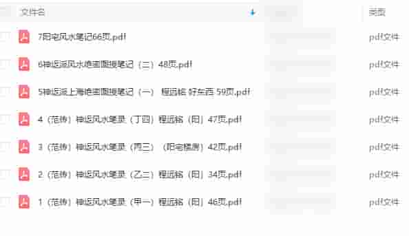 神运派风水程远铭七套笔记无水印好7套插图