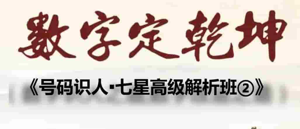 号码识人▪七星高级解析班② +①视频2集插图
