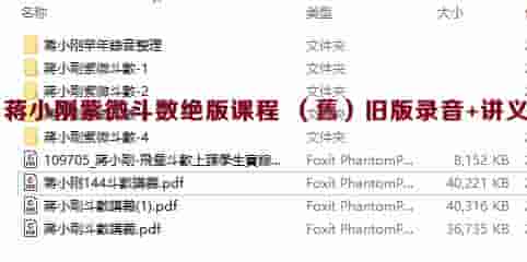 蒋小刚紫微斗数绝版课程 （舊）旧版录音+讲义插图